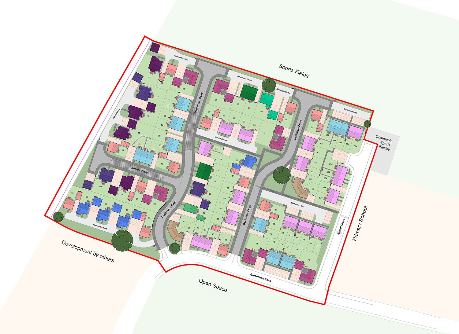 Normandy Fields Interactive Site Plan