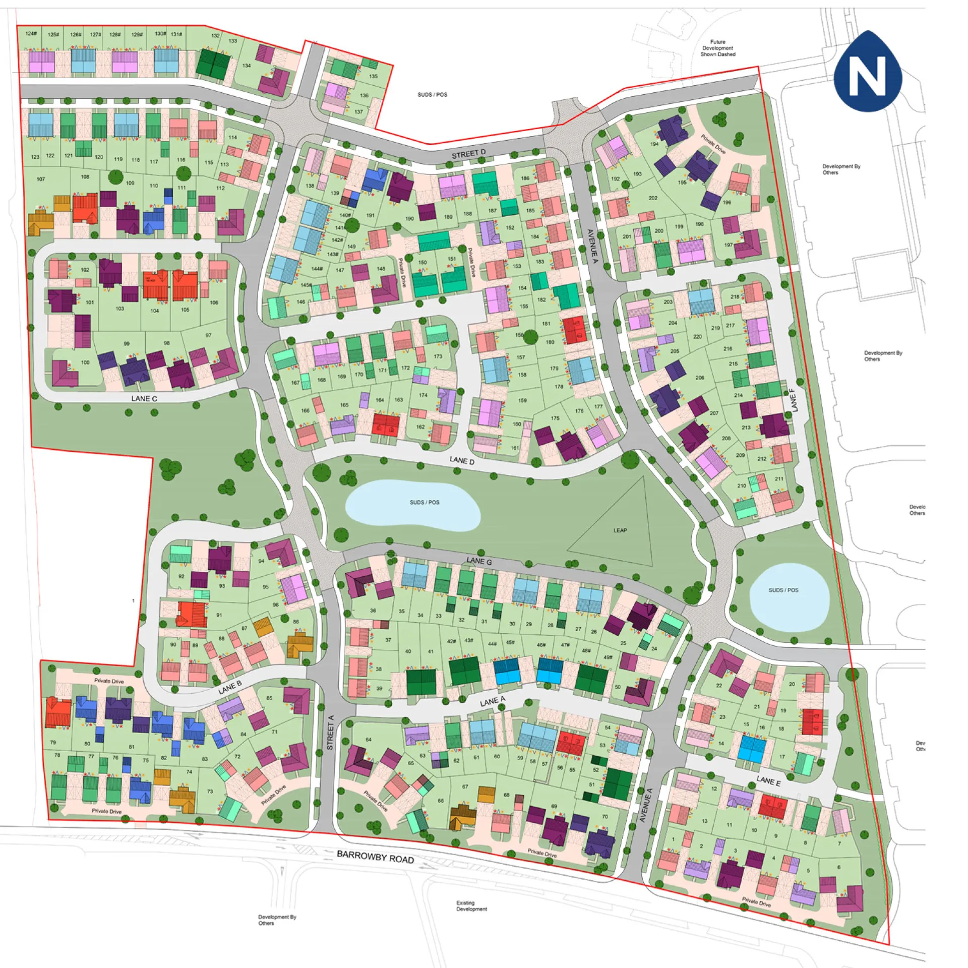 Barrowby Place site plan