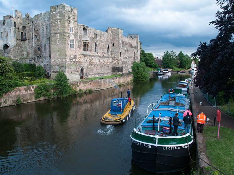 Castle on a canal Image