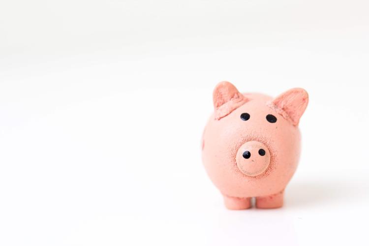 Piggy bank for children saving money