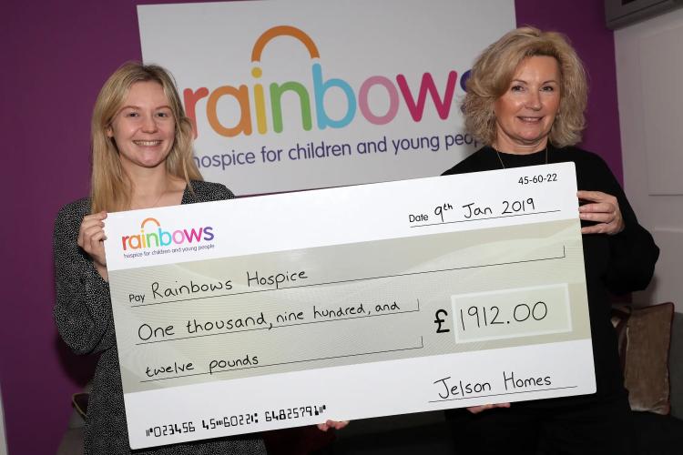 Rainbows cheque presentation