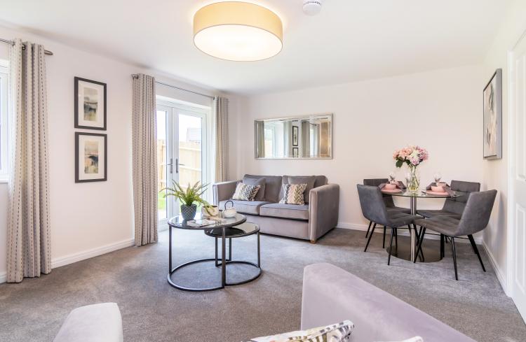 Interior of a house at the Leys