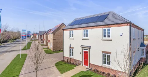 Willowmere new build development in Sileby Leicestershire