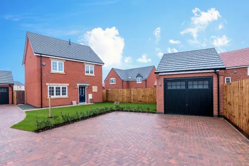 Lockley Gardens new build home development in Rugby Warwickshire