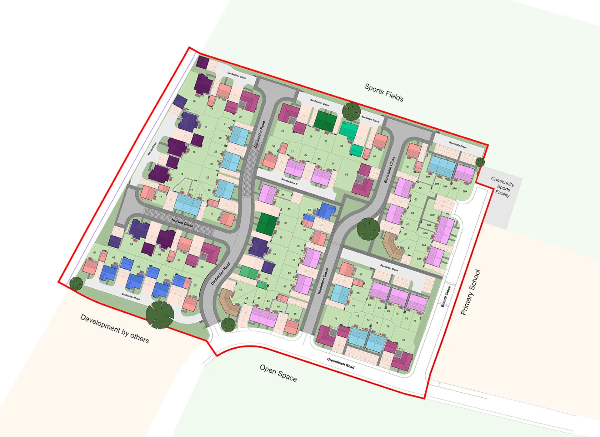 Normandy Fields site plan