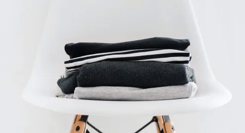 Neat pile of clothes