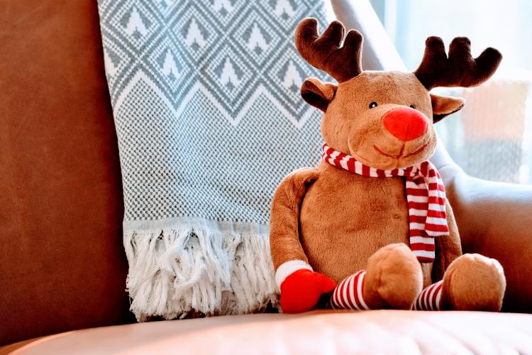 Reindeer toy for Christmas toy drive